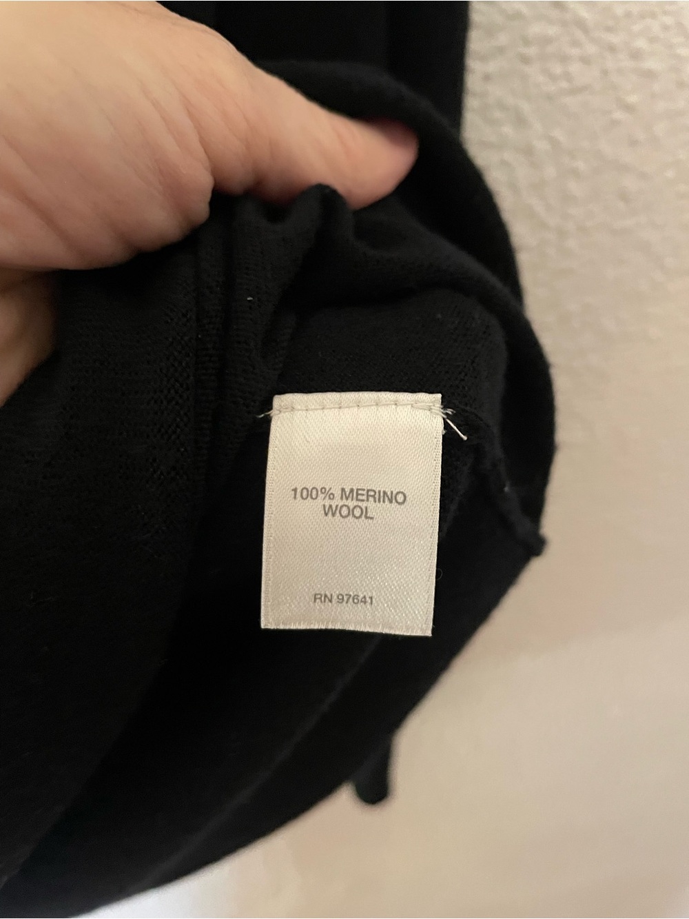 J. Jill Merino Wool Black Crew Neck Sweater Size XL - Picture 2 of 4